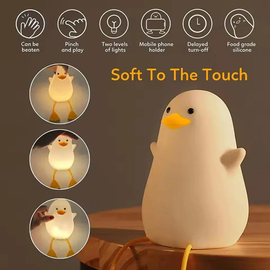 Cute Duck Night Lamp - Adorable Soft Glow Light