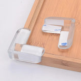 Pack of 4 Transparent Furniture Corner Protectors – Table & Bed Edge Guards