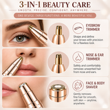3-in-1 Golden Rechargeable Hair Remover – Facial & Body Grooming Kit
