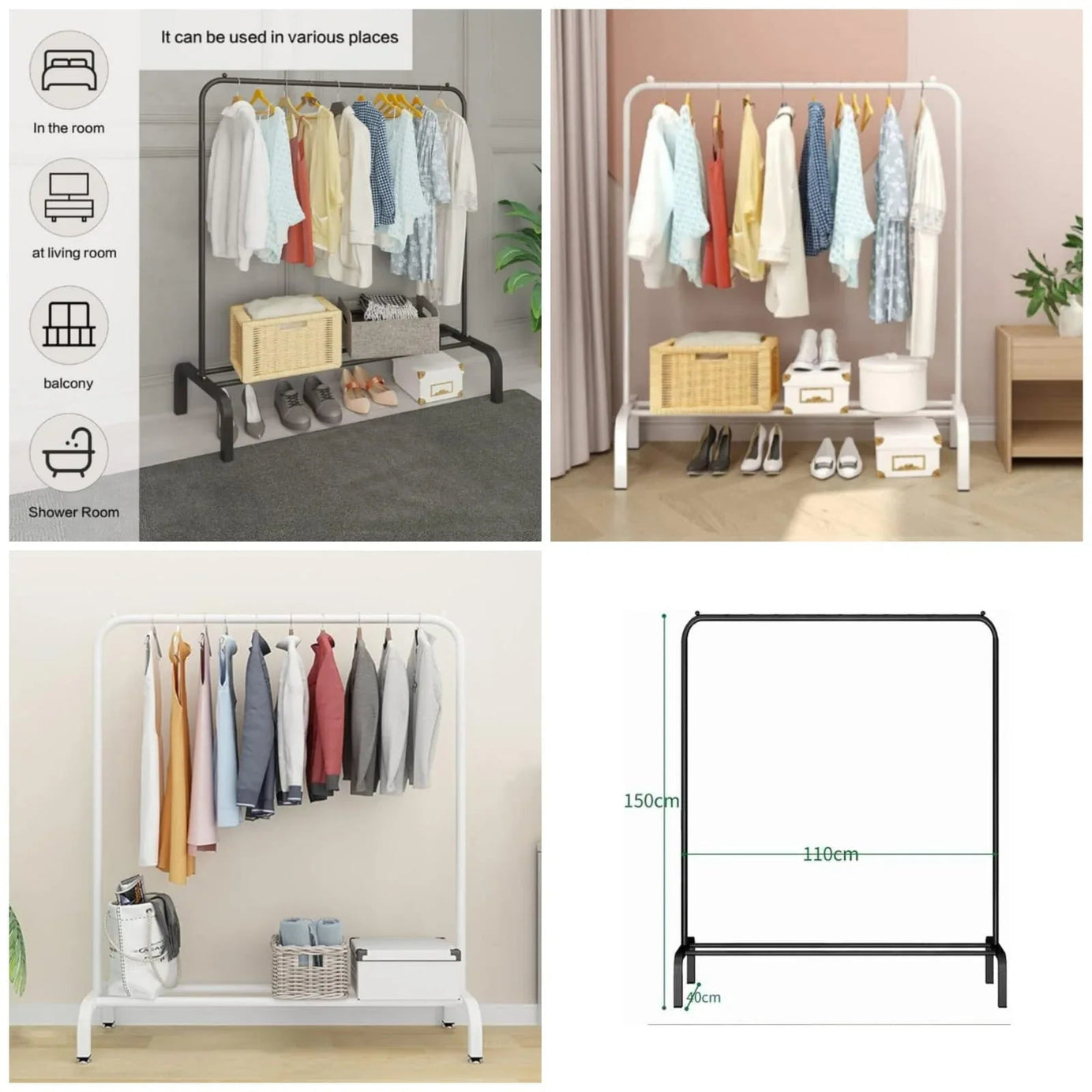 Single Pole Metal Cloth Stand – Premium Quality