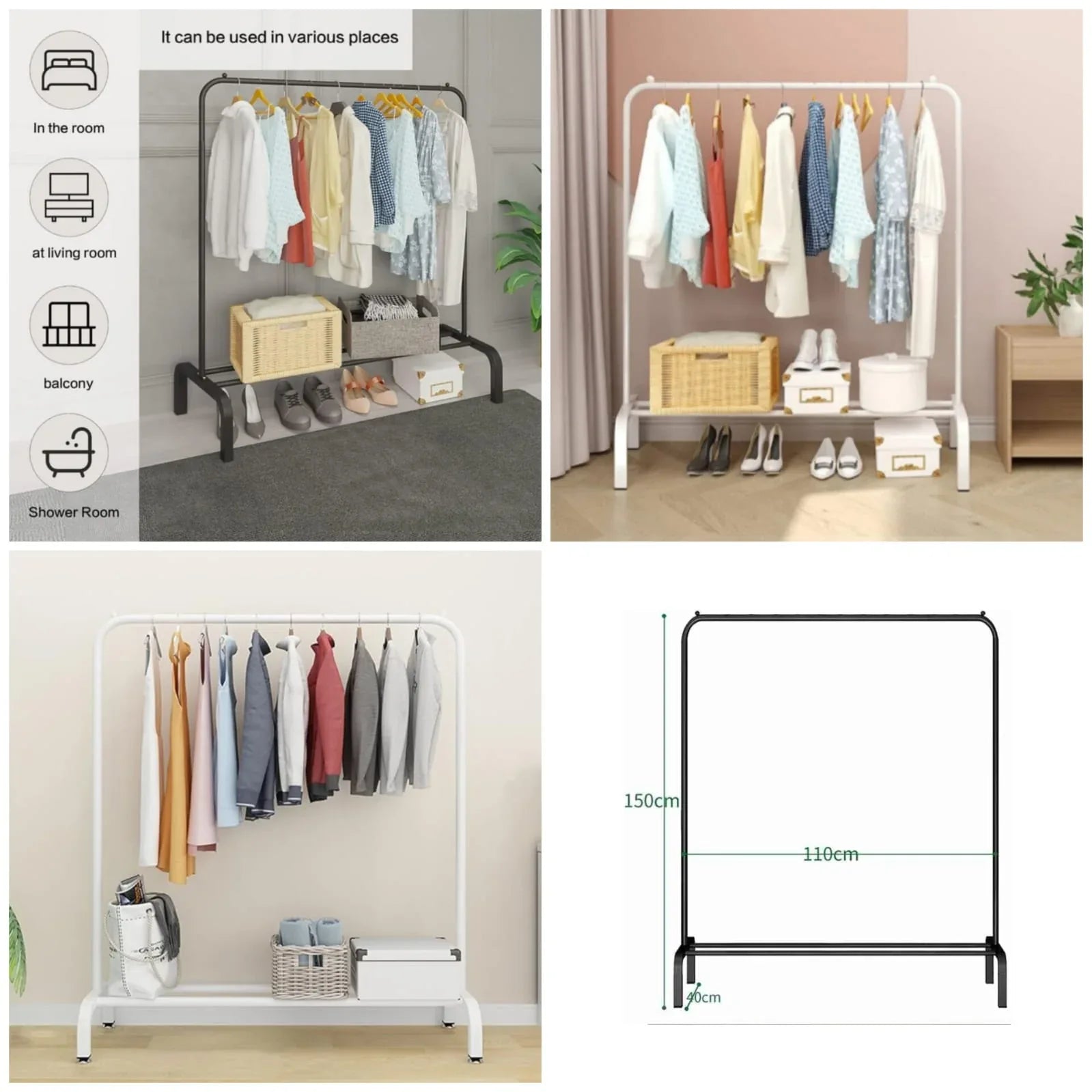 Single Pole Metal Cloth Stand – Premium Quality
