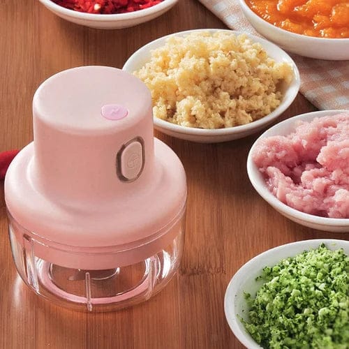 250ml USB Rechargeable Mini Garlic Chopper – Portable Food Grinder