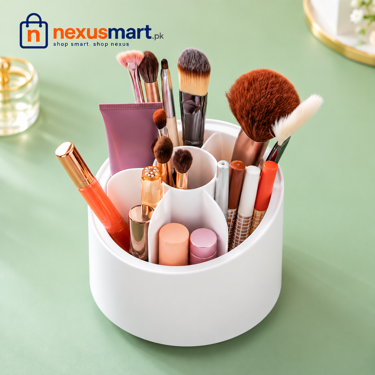 Covered Rotating Brush Holder