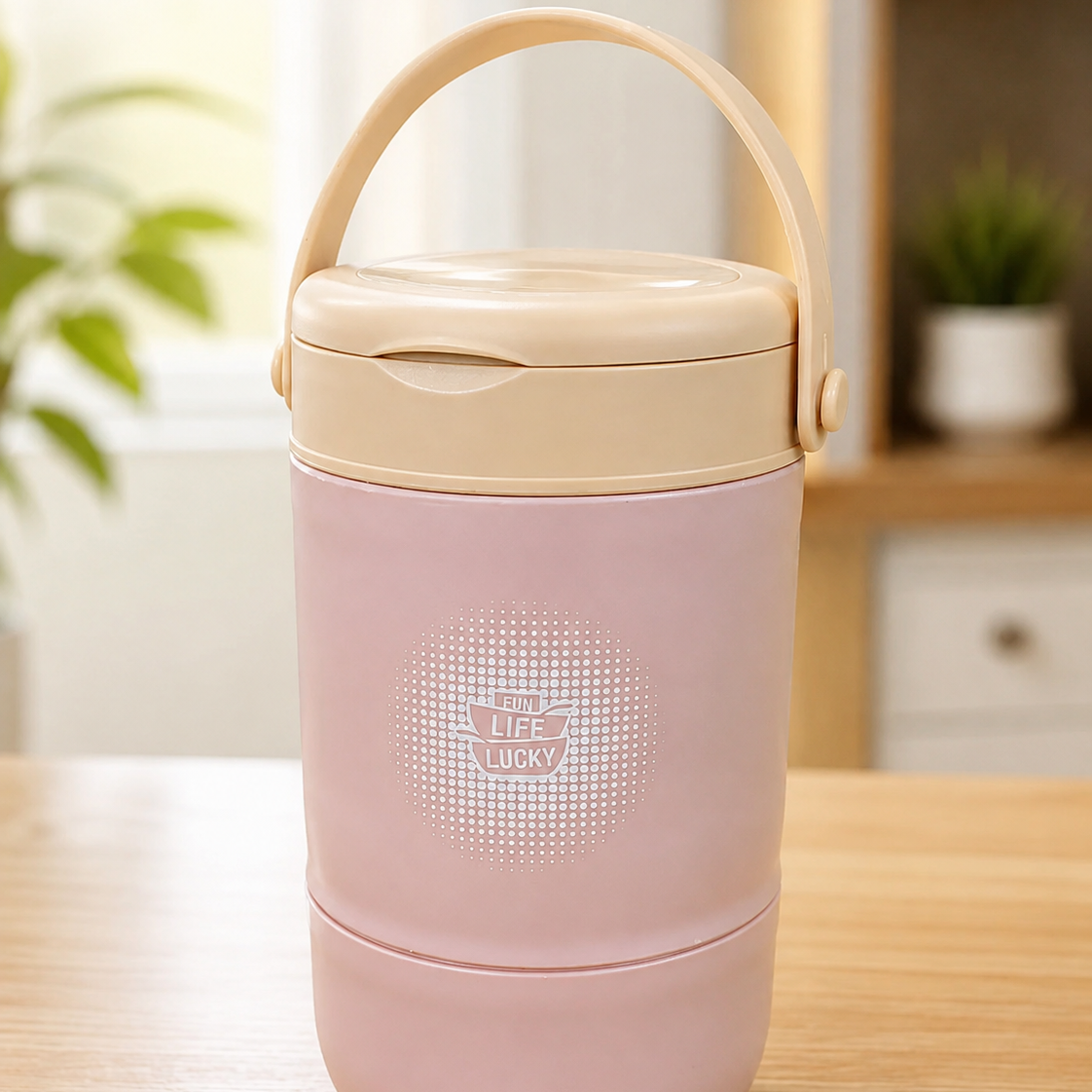12-Hour Hot Portable Food Flask with Carry Handle – Insulated Lunch Container
