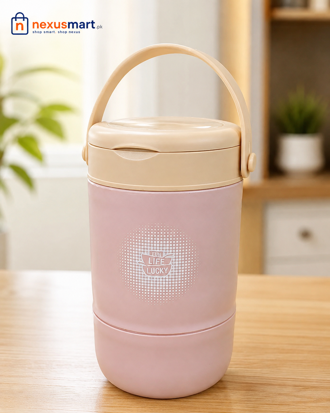 12-Hour Hot Portable Food Flask with Carry Handle – Insulated Lunch Container