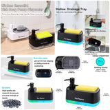 2-in-1 Dish Soap Pump Dispenser with Sponge Holder view 2 - Nexusmart Pakistan