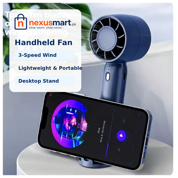 Handheld Fan for Portable Personal Cooling