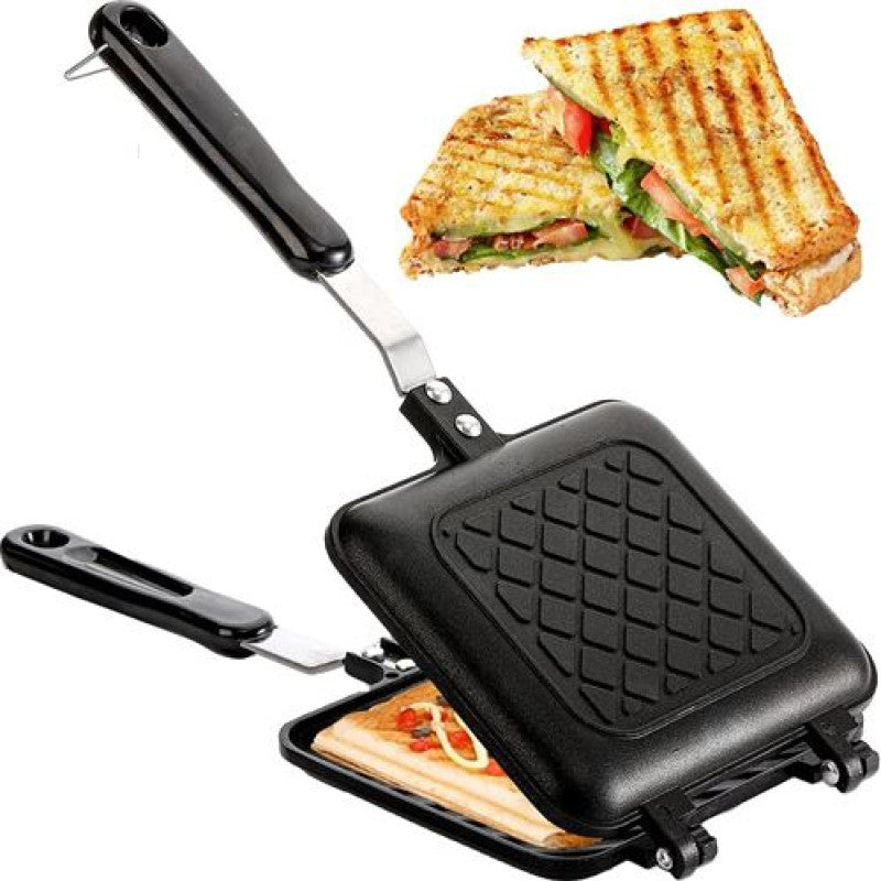 Stovetop Sandwich Maker Grilled Toasted Panini Maker with Handle