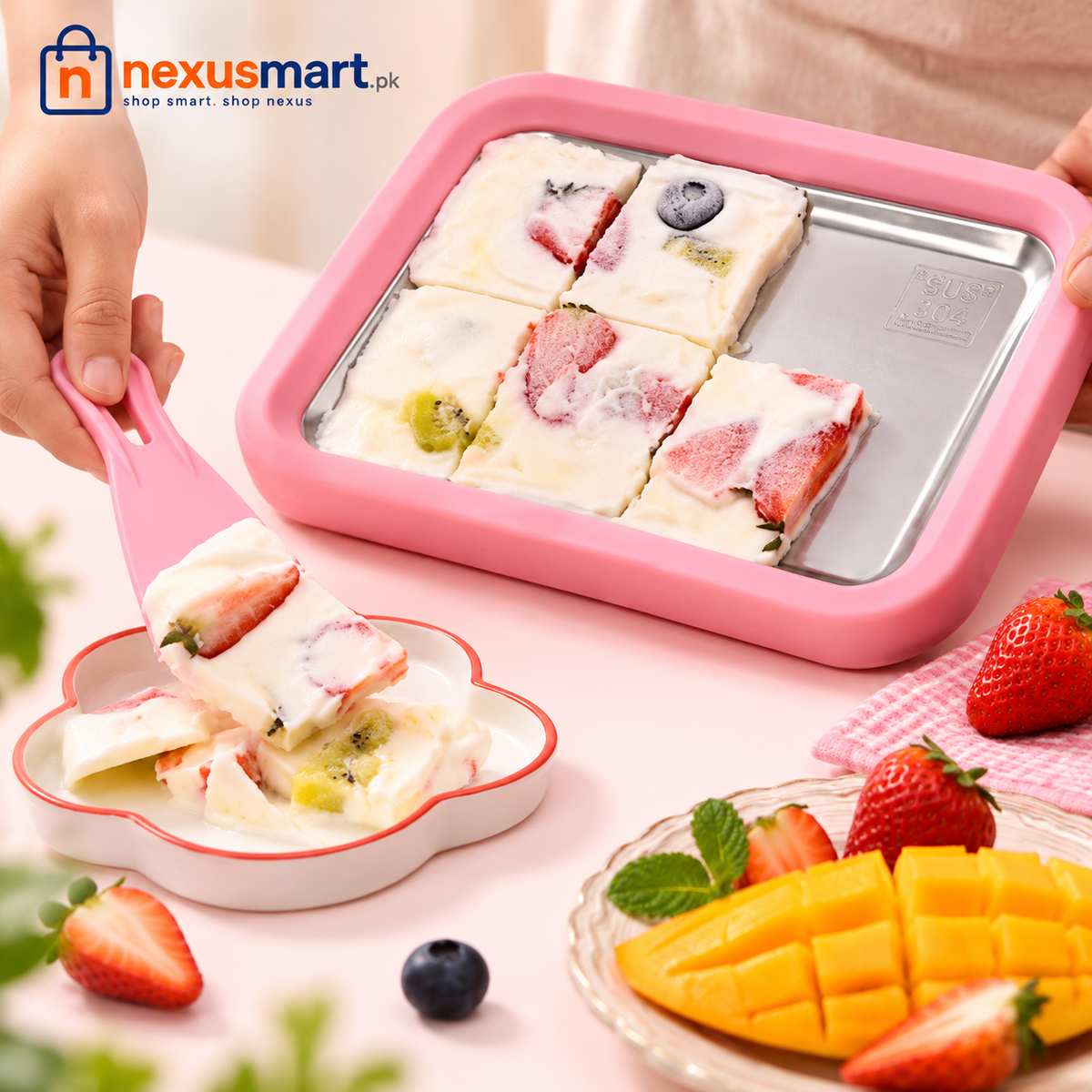 Instant Ice Cream Maker – Homemade Frozen Dessert Maker