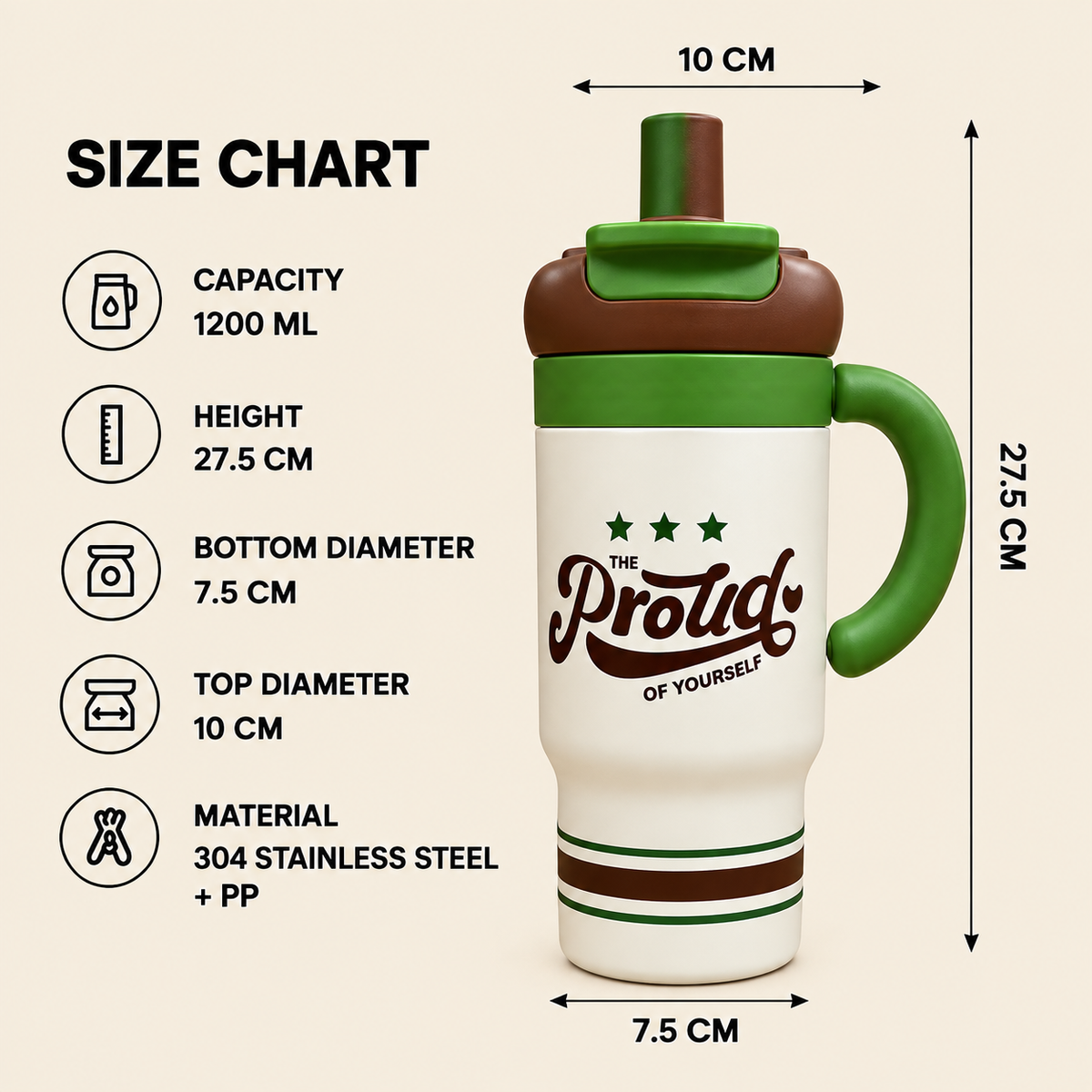 Vacuum Insulated Tumbler – Reusable Hot & Cold Drink Cup