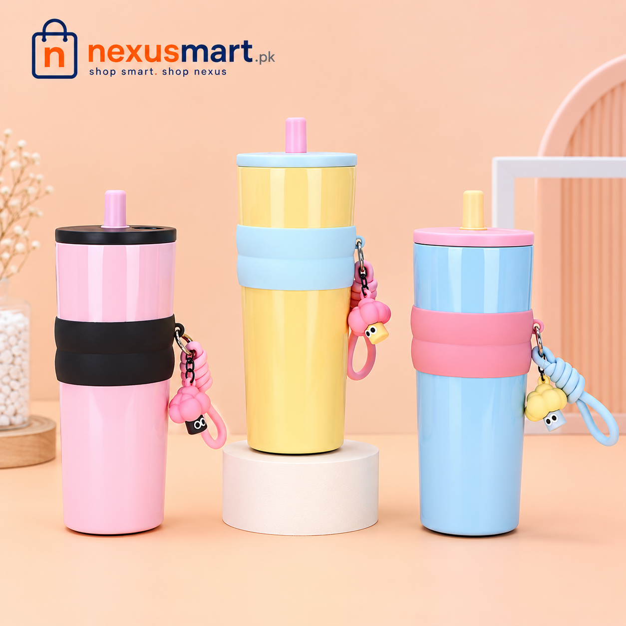 Aesthetic Vacuum Insulated Tumbler 710ml with Lid