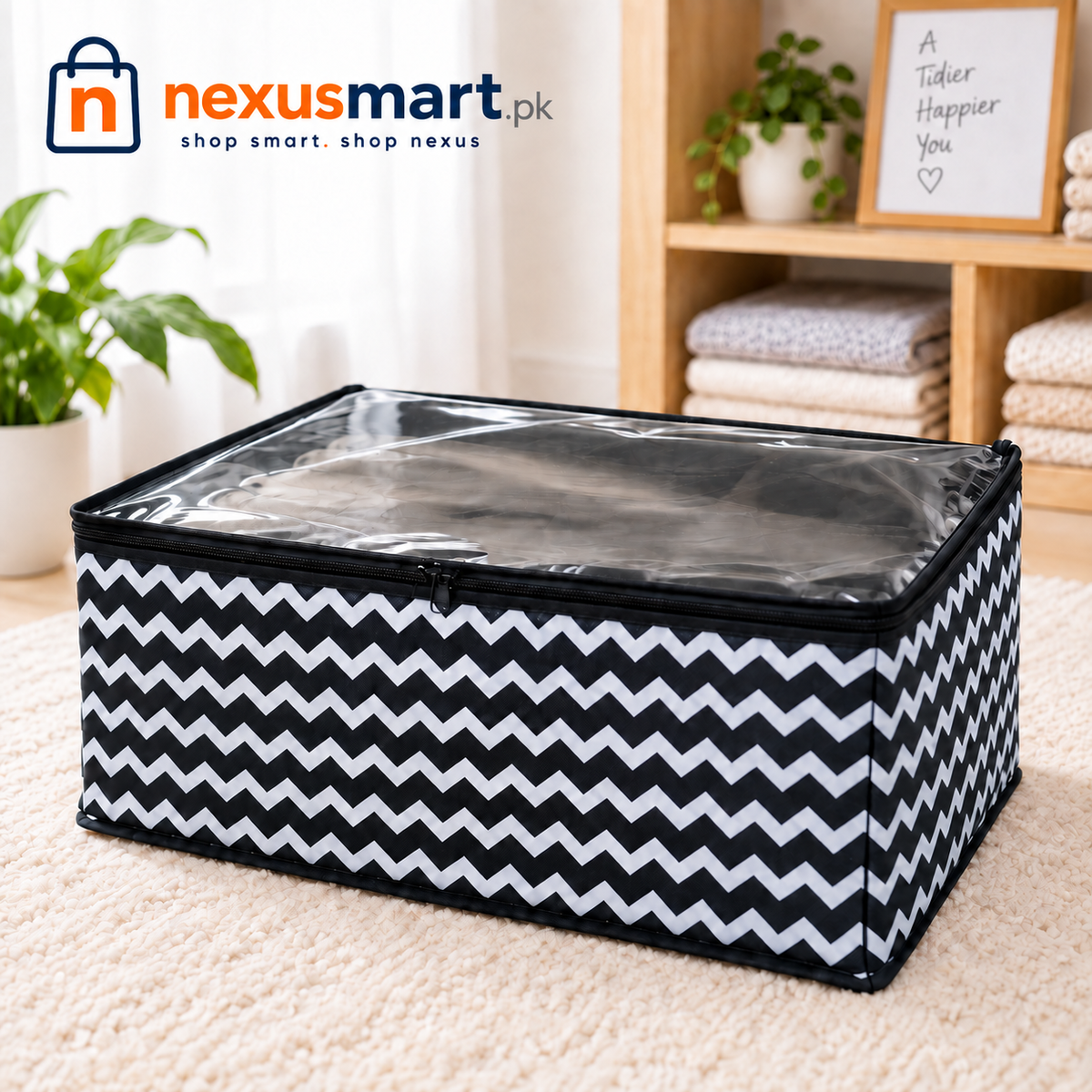 12-Grid Foldable Shoe Storage Organizer – Non-Woven Under-Bed Shoe Bag with Dividers