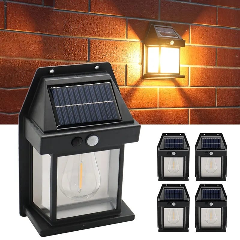 LED Solar Wall Lamp – Waterproof Motion Sensor Outdoor Garden Light