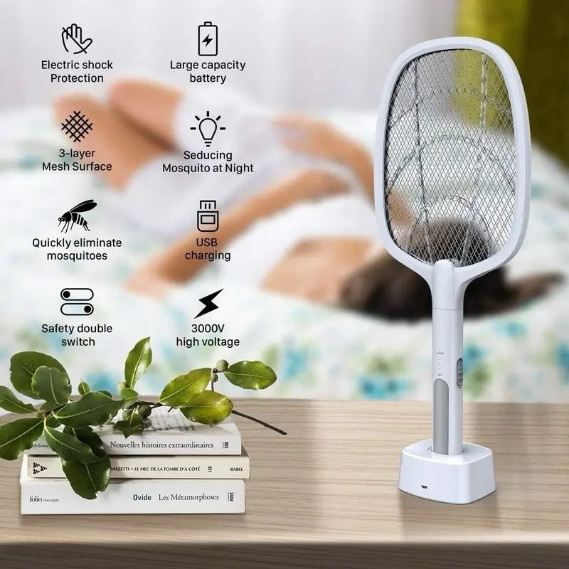 Rechargeable Mosquito Killer Racket 2-in-1 Nexusmart view 2 - Nexusmart Pakistan