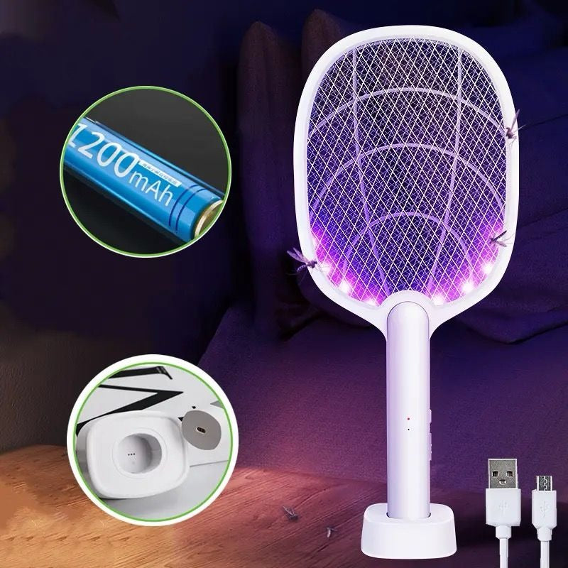 Rechargeable Mosquito Killer Racket 2-in-1 Nexusmart view 3 - Nexusmart Pakistan
