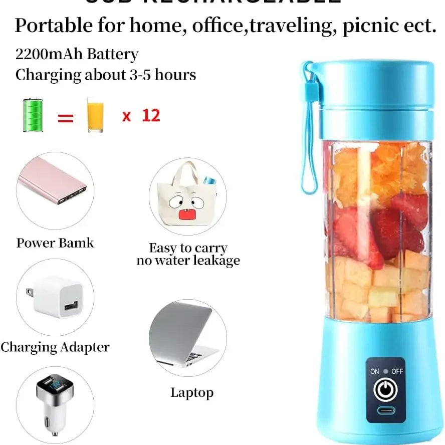 Electric USB Juicer Blender Portable