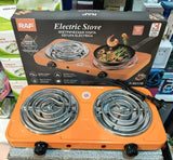 RAF Double Electric Stove 2000W – Dual Coil Hot Plate