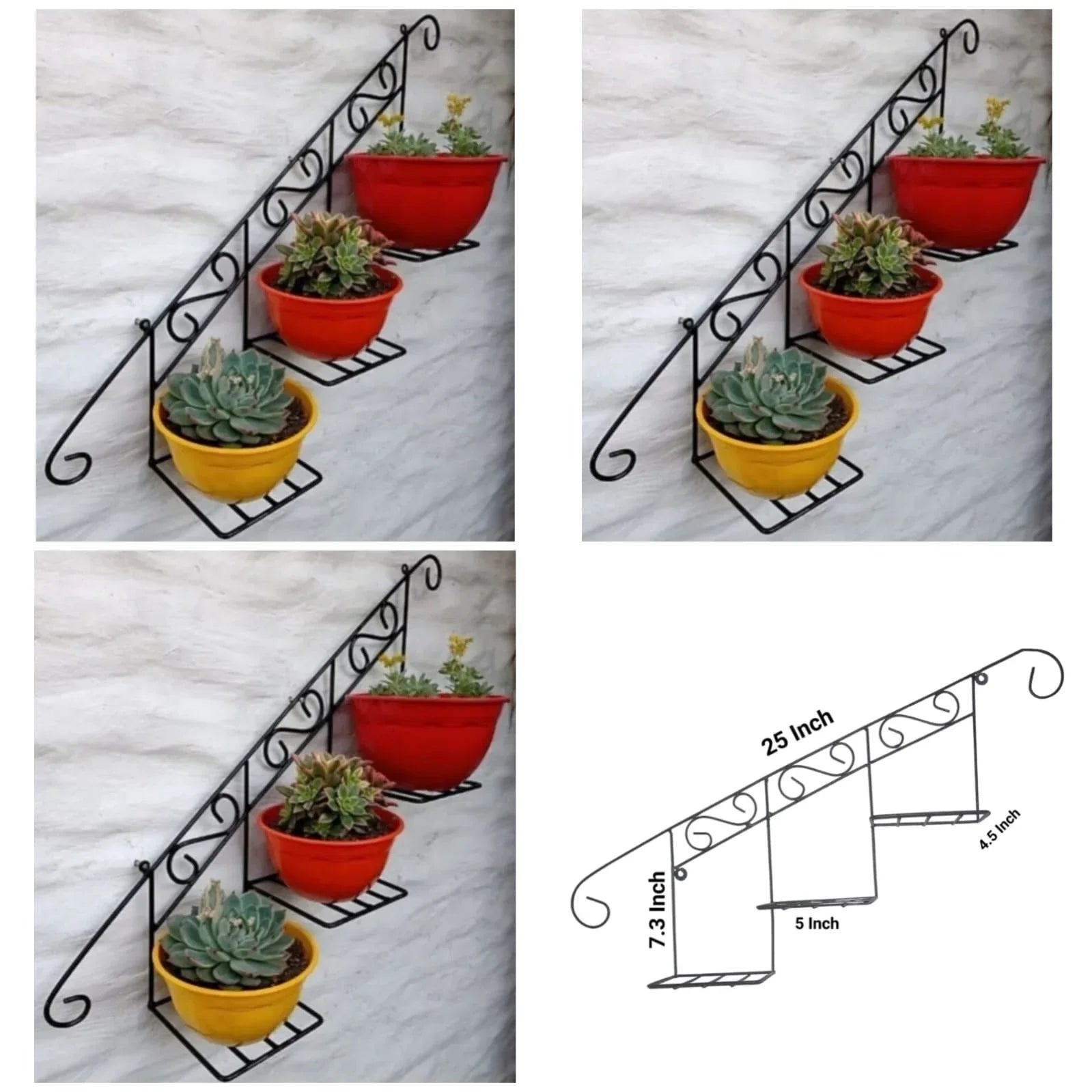 Floral Wall Basket – Decorative Hanging Basket for Home