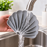 Sea Shell Silicone Soap Tray – Self-Draining Soap Dish