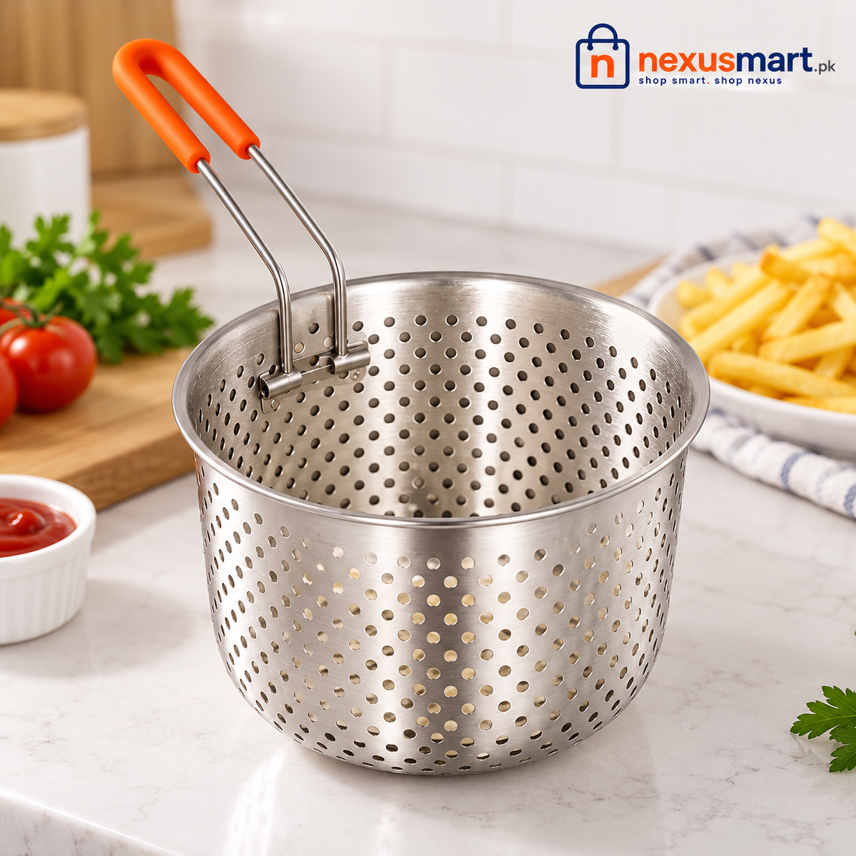 Deep Fry Strainer for Frying & Oil Draining
