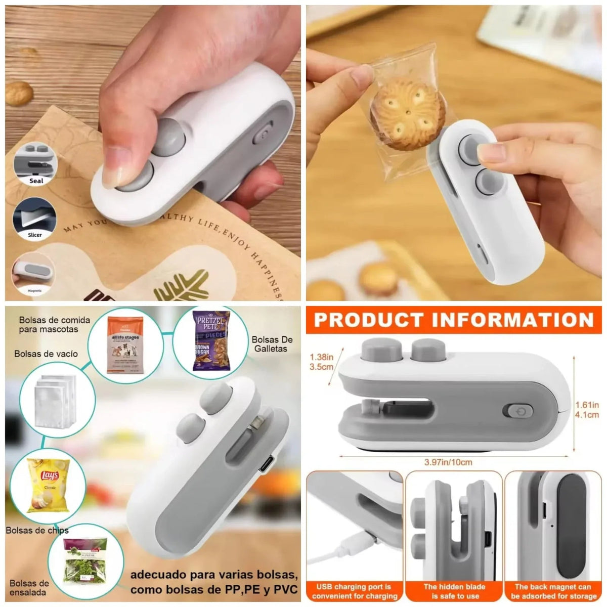2-in-1 Portable Mini Heat Sealer & Bag Cutter