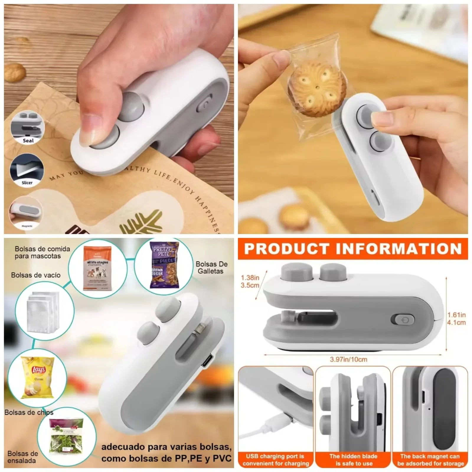 2-in-1 Portable Mini Heat Sealer & Bag Cutter