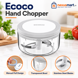 Ecoco 1000ml Hand Chopper for Kitchen Food Prep