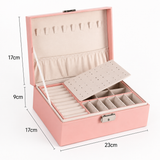 Ragzin Jewellery Box with Multi-Compartment Storage – Necklace, Ring & Earring Organizer