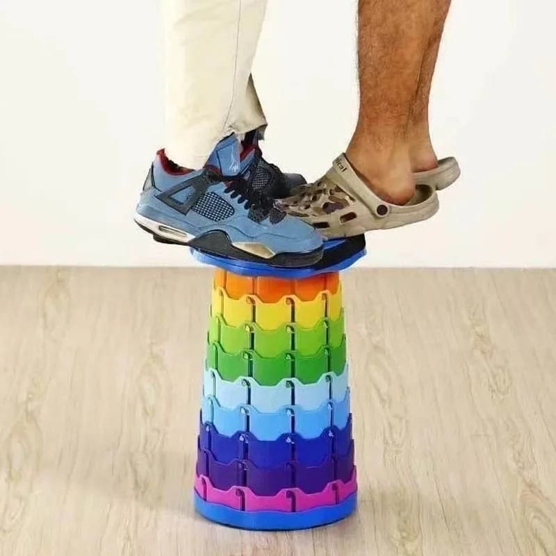 Portable Retractable Folding Stool – Collapsible Lightweight Seat for Camping & Travel
