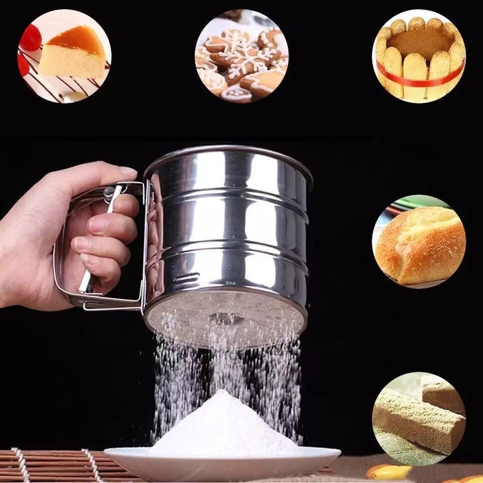 Flour Sifter Baking & Kitchen Essential Nexusmart view 6 - Nexusmart Pakistan