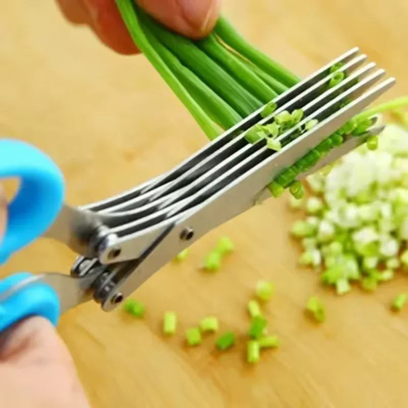 5 Blade Cutting Scissors for Kitchen Use