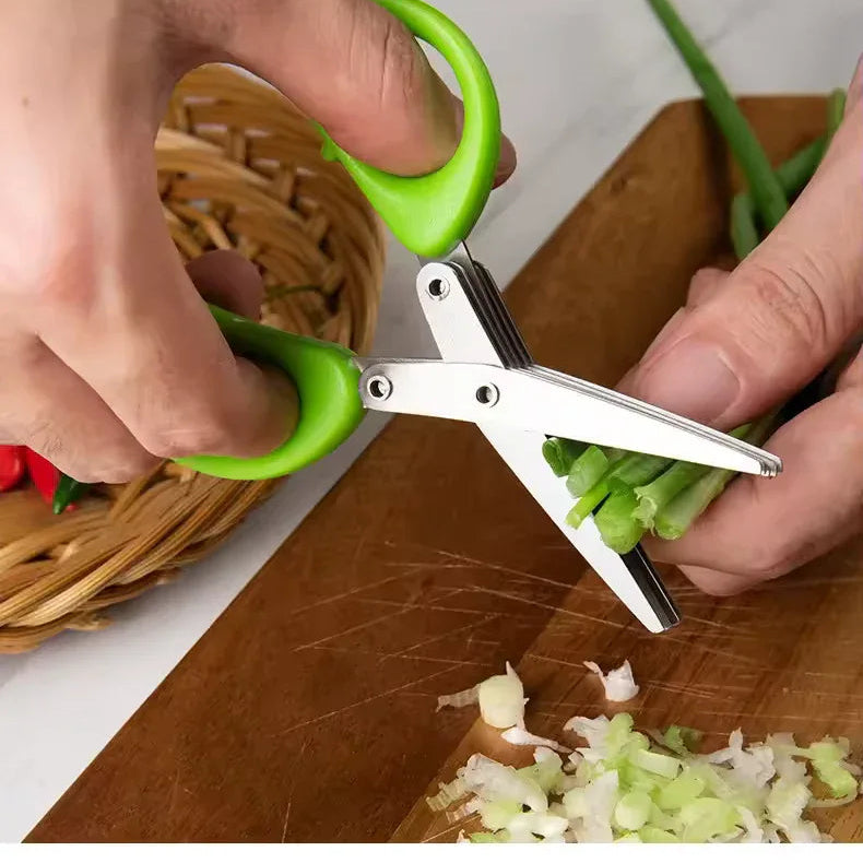 5 Blade Cutting Scissors for Kitchen Use