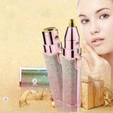 Glitter Eyebrow Trimmer 2 in 1 Rechargeable - Precision Hair Removal Tool
