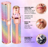 Glitter Eyebrow Trimmer 2 in 1 Rechargeable - Precision Hair Removal Tool