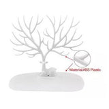 Jewelry Tree Stand with Tray – Earrings, Necklace, Bracelet & Ring Organizer