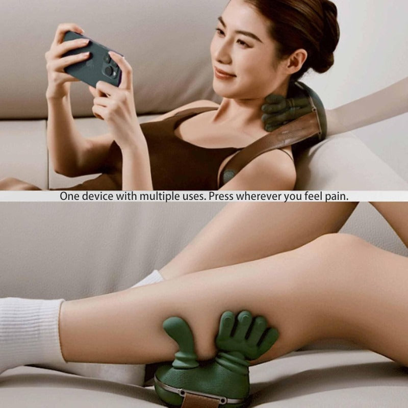 Neck & Back Massager with Heat – Wireless Kneading Massage Pillow