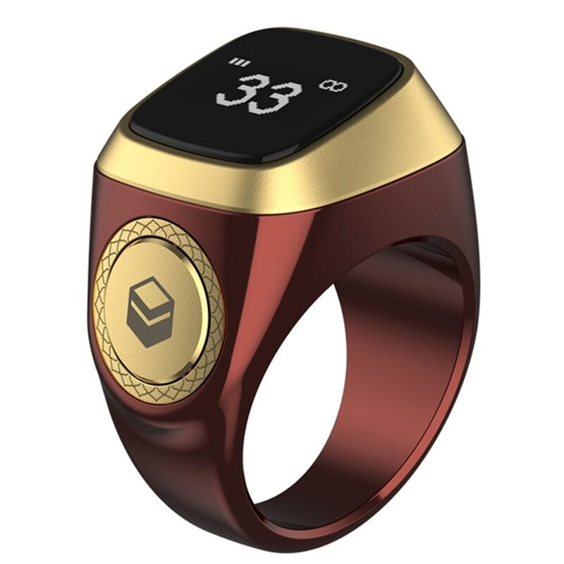 Digital Tasbih Ring Counter Prayer Tally Counter Zikr Ring view 4 - Nexusmart Pakistan