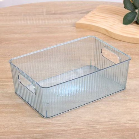 Transparent Desktop Cosmetic Organizer Storage Box Makeup view 4 - Nexusmart Pakistan