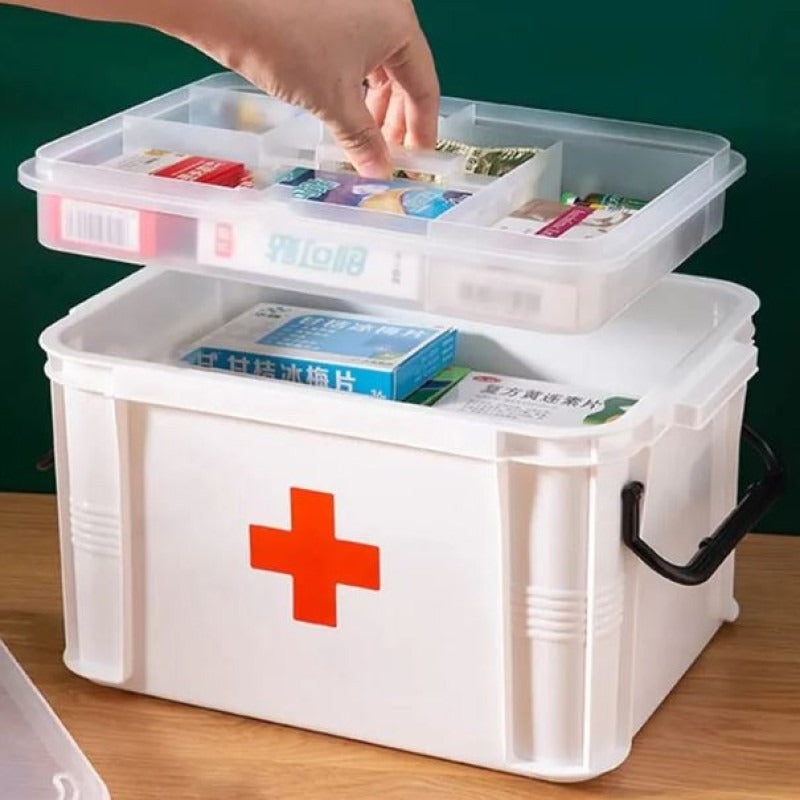 First Aid Kit Medicine Storage Box Multi Compartment Portable view 4 - Nexusmart Pakistan