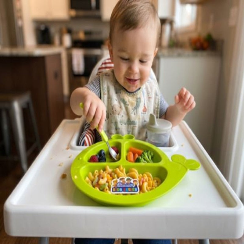Whale-Shaped Divided Toddler Kids Plate Colorful Cartoon Dish product image - Nexusmart Pakistan
