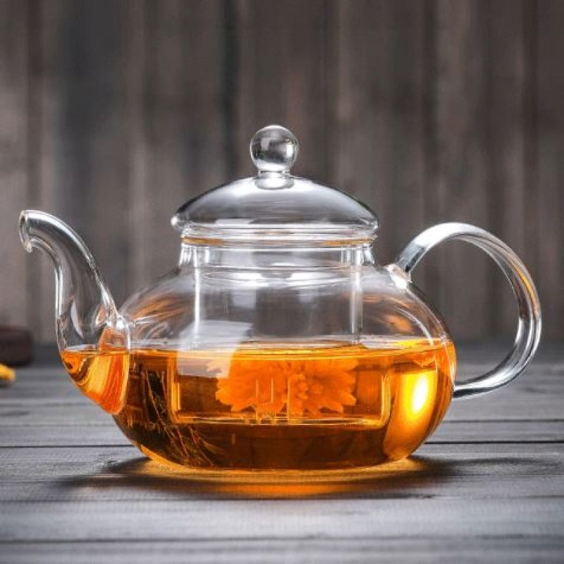 Borosilicate Stovetop Safe Glass Teapot with Glass Infuser view 3 - Nexusmart Pakistan
