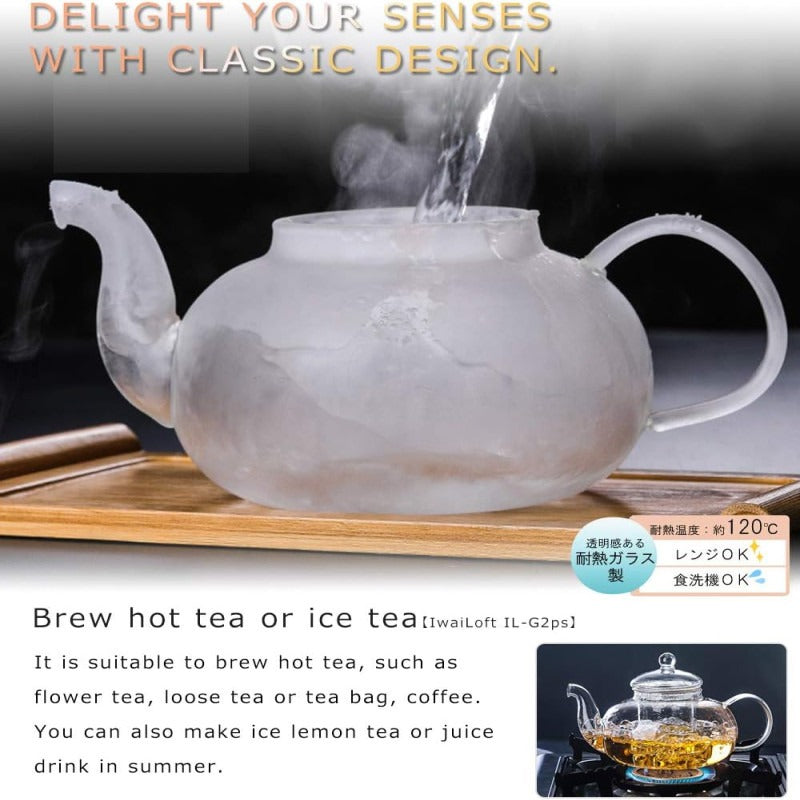 Borosilicate Stovetop Safe Glass Teapot with Glass Infuser view 6 - Nexusmart Pakistan