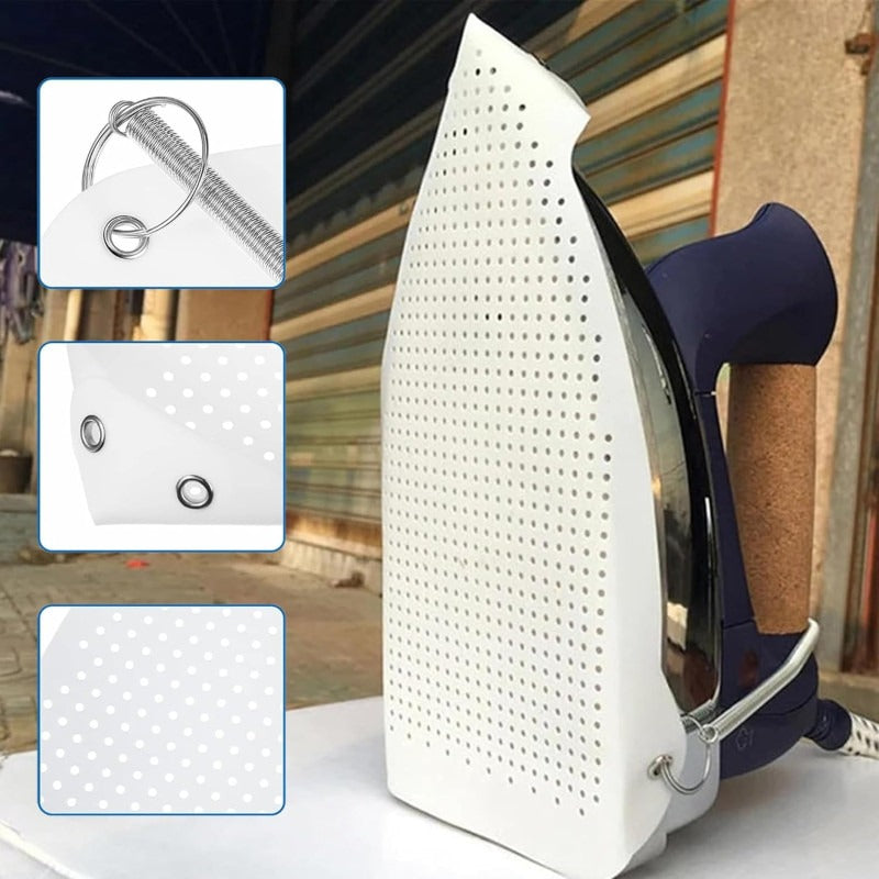 Universal Anti-Scorch Teflon Iron Shoe Cover – Non-Stick Iron Protector for Delicate Fabrics