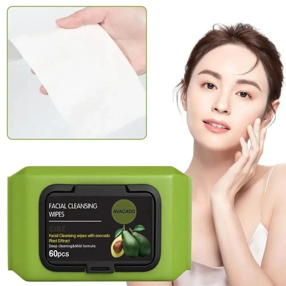 Avocado Makeup Remover Wipes – Moisturizing Facial Cleansing Wipes