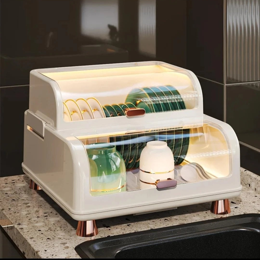 Modern Mini Sideboard Kitchen Rack, Dining Room Storage Space Saving kitchen Cabinet Organizer, Kitchen Dish Drying Drain Rack