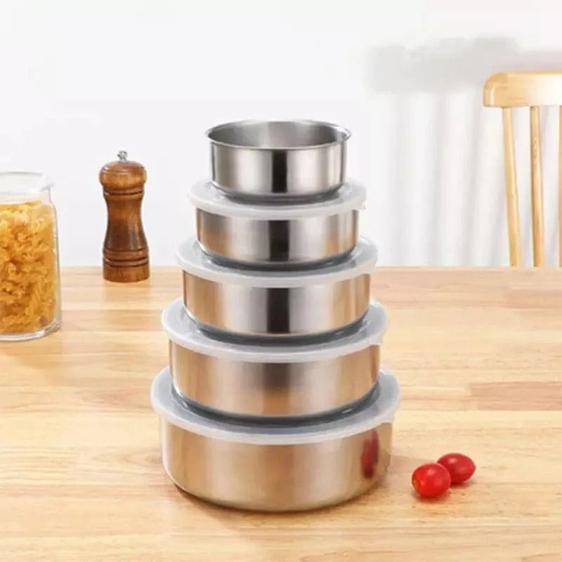 Stainless Steel Mixing Bowl Set with Lids