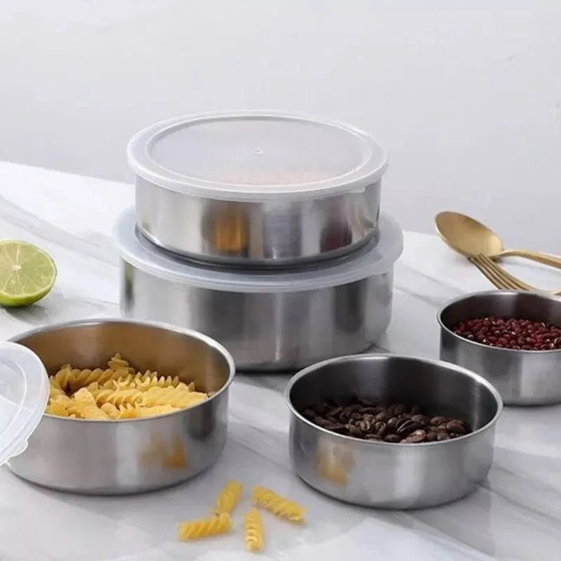 Stainless Steel Mixing Bowl Set with Lids