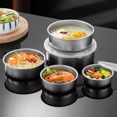 Stainless Steel Mixing Bowl Set with Lids