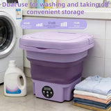 1.8L Portable Foldable Mini Washing Machine with Spinner