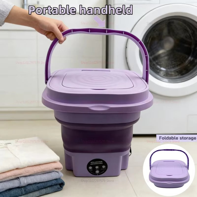 1.8L Portable Foldable Mini Washing Machine with Spinner